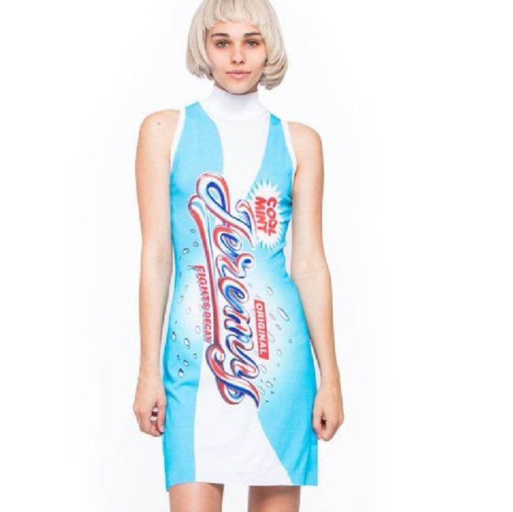 NWT Jeremy Scott Toothpaste Dress - Picture 4 of 8